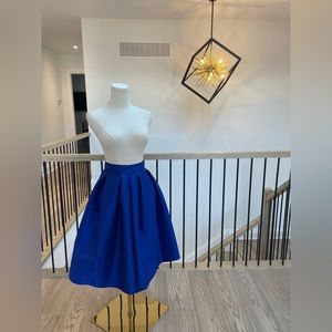 Royal Blue Midi Skirt